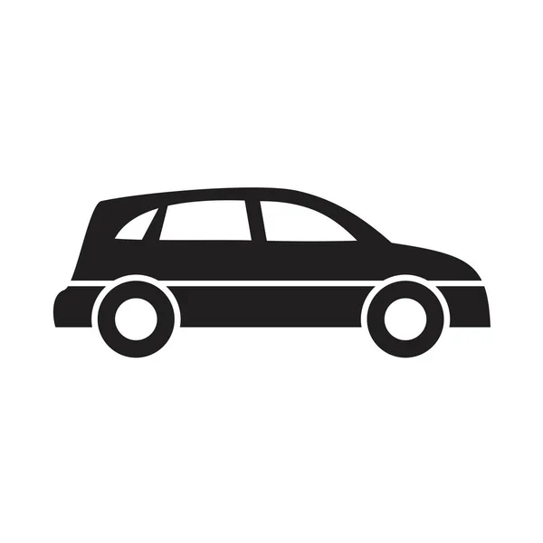 Plantilla icono coche color negro editable. Icono de coche símbolo Ilustración vectorial plana para diseño gráfico y web . — Vector de stock