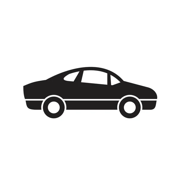 Plantilla icono coche color negro editable. Icono de coche símbolo Ilustración vectorial plana para diseño gráfico y web . — Vector de stock