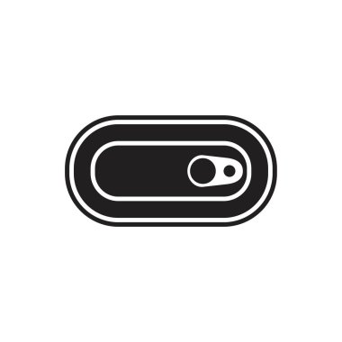 Tin cans black glyph Icon template black color editable. Tin cans black glyph Icon symbol Flat vector illustration for graphic and web design.