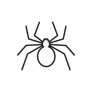 Spider Icon template black color editable. Spider Icon symbol Flat vector illustration for graphic and web design.