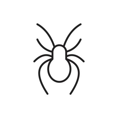 Spider Icon template black color editable. Spider Icon symbol Flat vector illustration for graphic and web design.