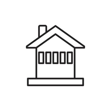 Collage house Icon template black color editable. Collage house Icon symbol Flat vector illustration for graphic and web design.