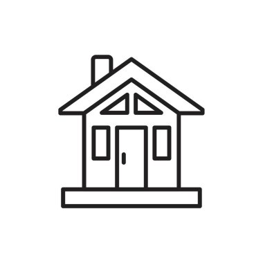 Collage house Icon template black color editable. Collage house Icon symbol Flat vector illustration for graphic and web design.