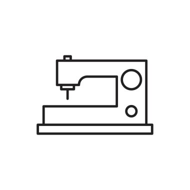 Sewing machine Icon template black color editable. Sewing machine Icon symbol Flat vector illustration for graphic and web design.