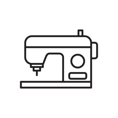Sewing machine Icon template black color editable. Sewing machine Icon symbol Flat vector illustration for graphic and web design.