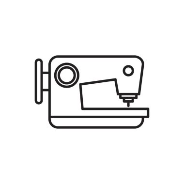 Sewing machine Icon template black color editable. Sewing machine Icon symbol Flat vector illustration for graphic and web design.