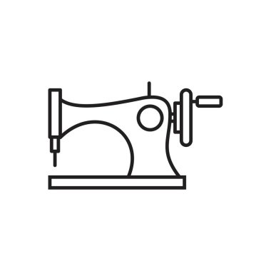 Sewing machine Icon template black color editable. Sewing machine Icon symbol Flat vector illustration for graphic and web design.