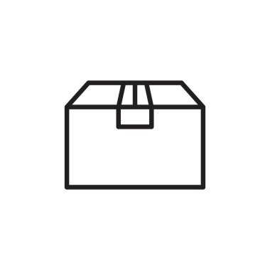 Box Icon template black color editable. Box Icon symbol Flat vector illustration for graphic and web design.