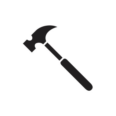 Hammer Icon template black color editable. Hammer Icon symbol Flat vector illustration for graphic and web design.