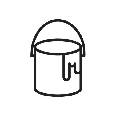 Paint can Icon template black color editable. Paint can Icon symbol Flat vector illustration for graphic and web design.