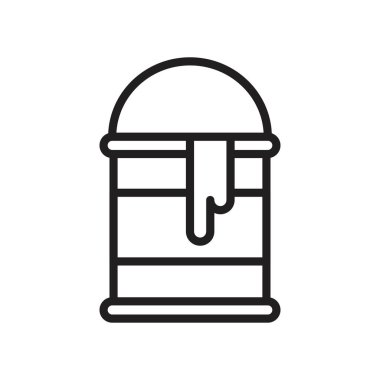 Paint can Icon template black color editable. Paint can Icon symbol Flat vector illustration for graphic and web design.