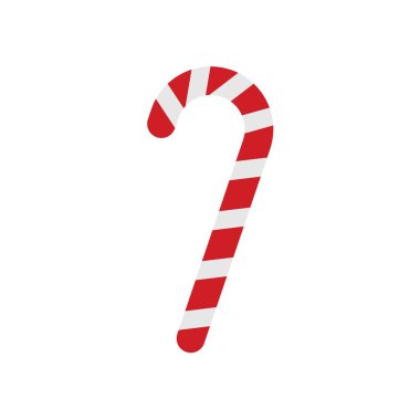 Christmas candy cane Icon template black color editable. Christmas candy cane Icon symbol Flat vector illustration for graphic and web design.