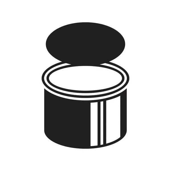 Tin cans black glyph Icon template black color editable. Tin cans black glyph Icon symbol Flat vector illustration for graphic and web design. — 스톡 벡터