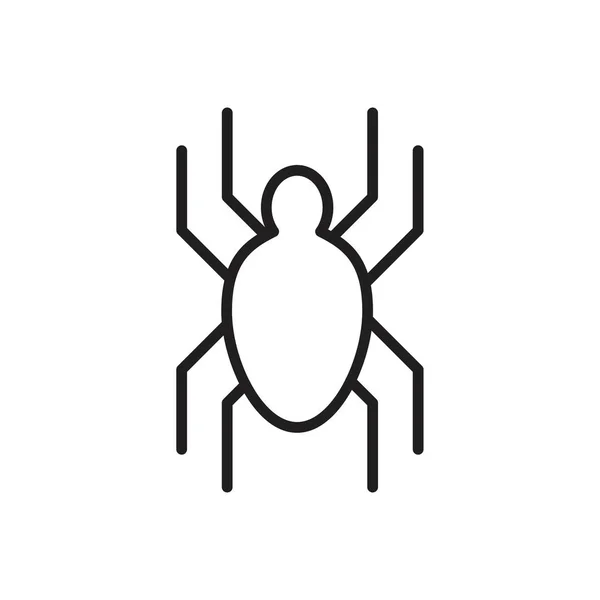 Spider Icon sjabloon zwarte kleur bewerkbaar. Spider Icon symbool Vlakke vector illustratie voor grafisch en web design. — Stockvector