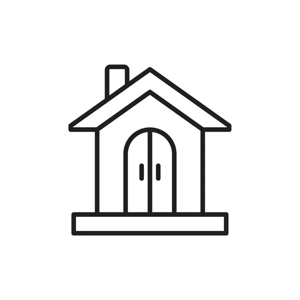 Collage house Icon template black color editable. Collage house Icon symbol Flat vector illustration for graphic and web design. — Stock Vector