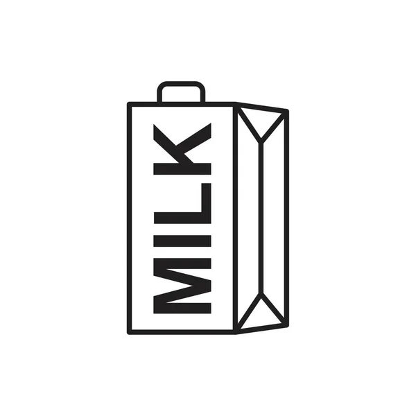 Mléko Ikona šablona černá barva upravitelná. Symbol mléčné ikony Plochá vektorová ilustrace pro grafický a webový design. — Stockový vektor