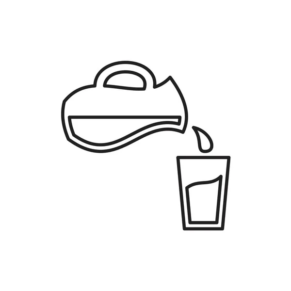 Modèle d'icône de lait couleur noire modifiable. Symbole de l'icône du lait Illustration vectorielle plate pour la conception graphique et web . — Image vectorielle