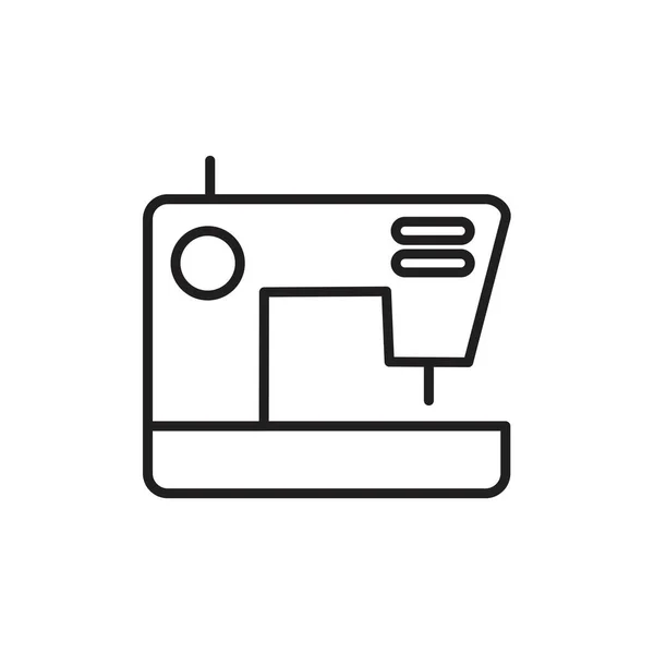 Máquina de coser Plantilla icono de color negro editable. Máquina de coser Icono símbolo Ilustración vectorial plana para diseño gráfico y web . — Archivo Imágenes Vectoriales