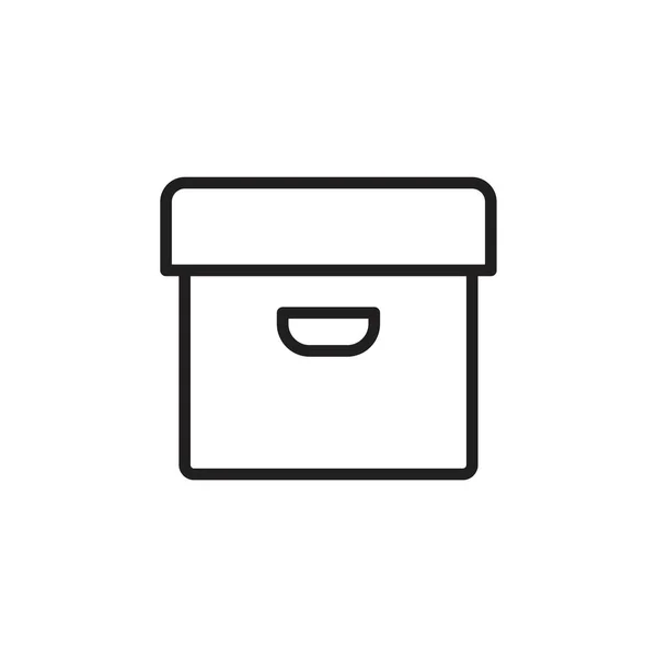 Box Icon template black color editable. Box Icon symbol Flat vector illustration for graphic and web design. — Stock vektor