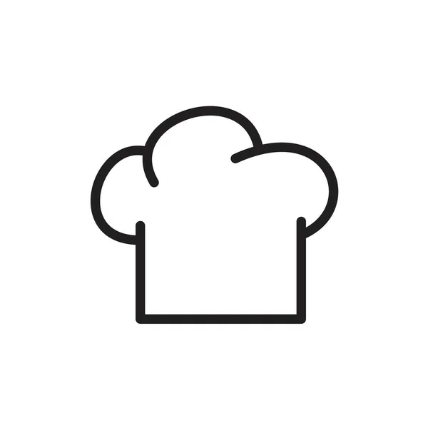 Chef hat Icon template black color editable. Chef hat Icon symbol Flat vector illustration for graphic and web design. — 스톡 벡터