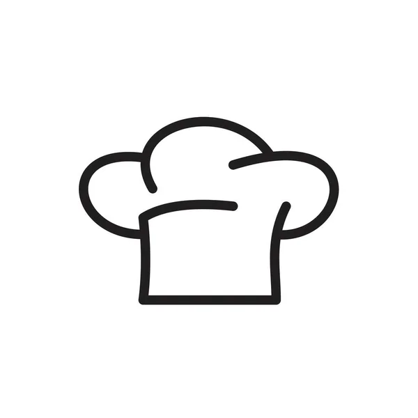 Шеф-повар шляпы Икона искушает черный цвет съедобный. Символ иконы Шеф-повара Плоская векторная иллюстрация для графического и веб-дизайна . — стоковый вектор