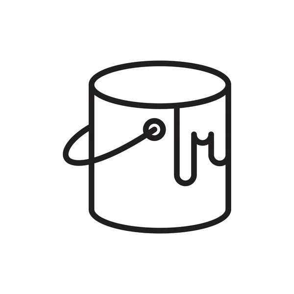Paint can Icon template black color editable. Paint can Icon symbol Flat vector illustration for graphic and web design. — 스톡 벡터