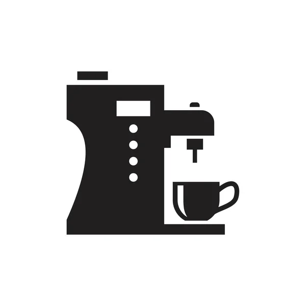 Coffee machine Icon template black color editable. Coffee machine Icon symbol Flat vector illustration for graphic and web design. — 图库矢量图片