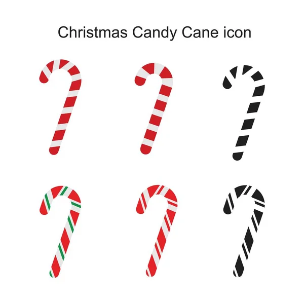 Bastón de caramelo de Navidad plantilla icono de color negro editable. Navidad caramelo bastón icono símbolo vector plano ilustración para el diseño gráfico y web . — Vector de stock