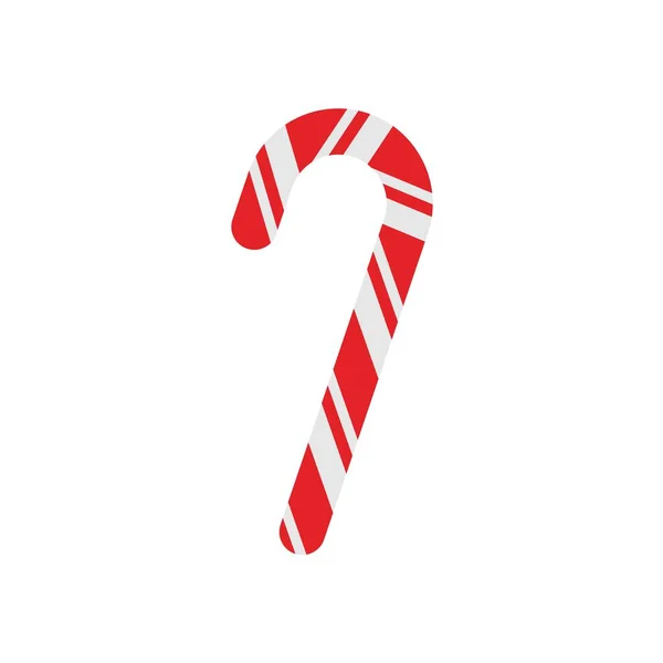 Christmas candy cane Icon Template schwarze Farbe editierbar. Weihnachten Zuckerrohr Icon Symbol Flache Vektorillustration für Grafik- und Webdesign. — Stockvektor