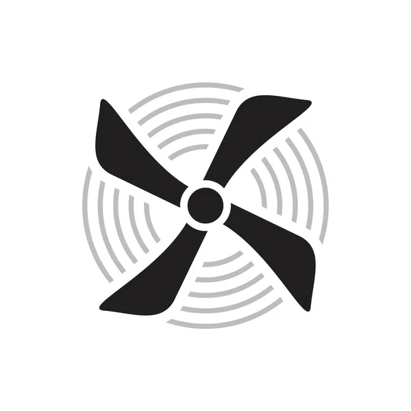 Plane propellers, Aircraft propeller Icon template black color editable. Plane propellers, Aircraft propeller Icon symbol Flat vector illustration for graphic and web design. — 스톡 벡터