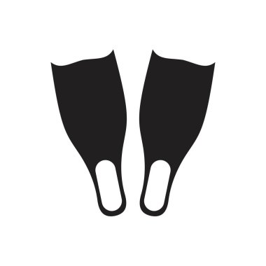 Swimming flippers icon template black color editable. Swimming flippers icon symbol Flat vector illustration for graphic and web design.