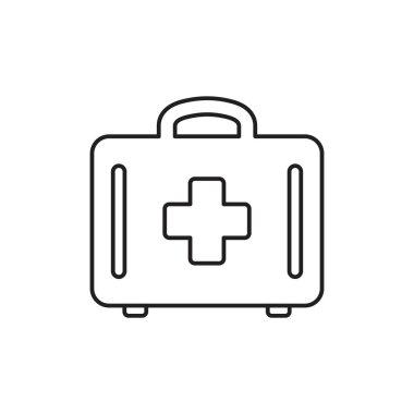 An injection first aid kit icon template black color editable. an injection first aid kit icon symbol Flat vector illustration for graphic and web design.