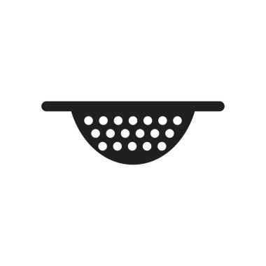 Colander icon template black color editable. Colander icon symbol Flat vector illustration for graphic and web design.