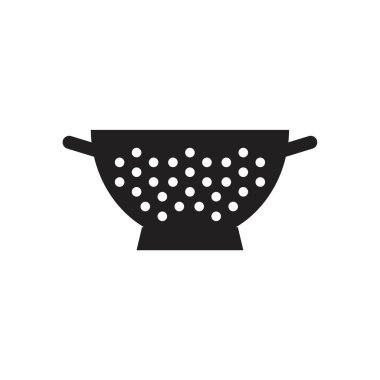 Colander icon template black color editable. Colander icon symbol Flat vector illustration for graphic and web design.