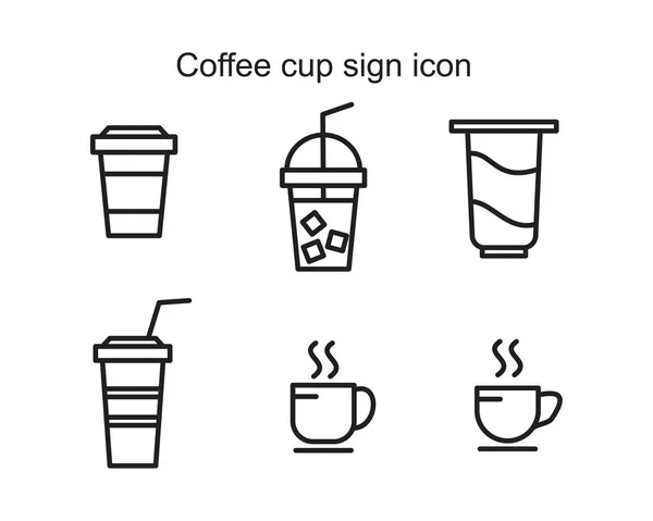 Coffee cup sign icon template black color editable. Coffee cup sign icon symbol Flat vector illustration for graphic and web design.