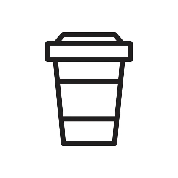 Coffee cup sign icon template black color editable. Coffee cup sign icon symbol Flat vector illustration for graphic and web design. — 图库矢量图片