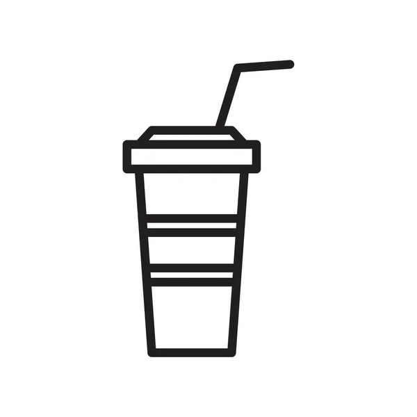 Šablona znaku šálek kávy šablona černé barvy upravitelné. Symbol znakové ikony šálku kávy Plochá vektorová ilustrace pro grafický a webový design. — Stockový vektor