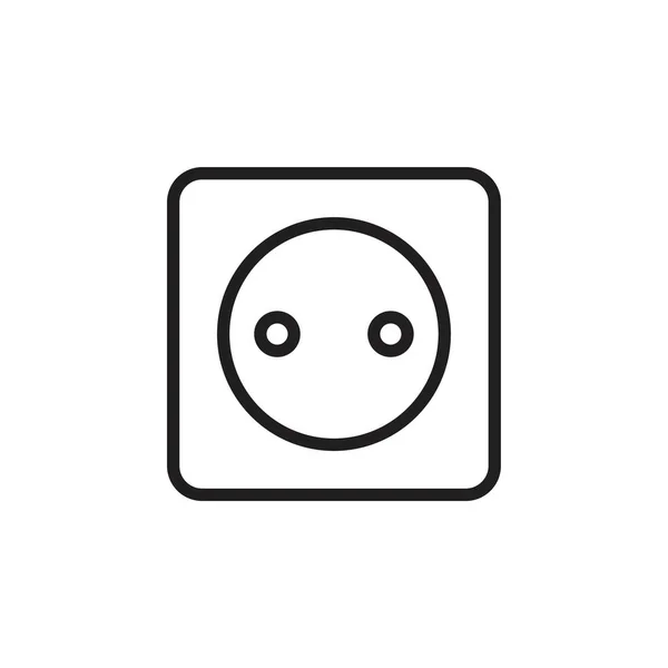 Plug socket icon template black color editable. Plug socket icon symbol Flat vector illustration for graphic and web design. — 图库矢量图片