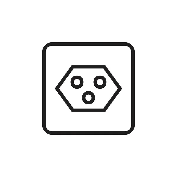 Plug socket icon template black color editable. Plug socket icon symbol Flat vector illustration for graphic and web design.eb — 스톡 벡터