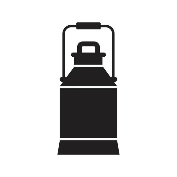 Milk urn, milk jug icon template black color editable. Milk urn, milk jug icon symbol Flat vector illustration for graphic and web design. — 스톡 벡터