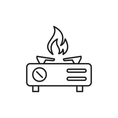 Stove icon template black color editable. Stove icon symbol Flat vector illustration for graphic and web design.