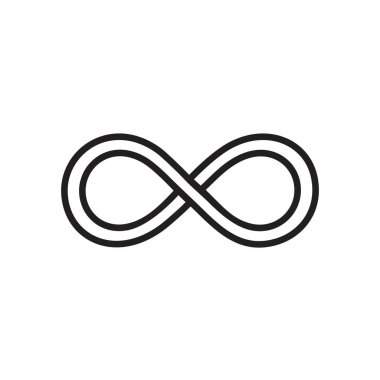 Infinity sign icon template black color editable. Infinity sign icon symbol Flat vector illustration for graphic and web design.