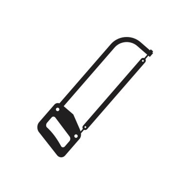 Hacksaw icon template black color editable. Hacksaw icon symbol Flat vector illustration for graphic and web design.