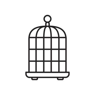 Bird cage icon template black color editable. Bird cage icon symbol Flat vector illustration for graphic and web design.