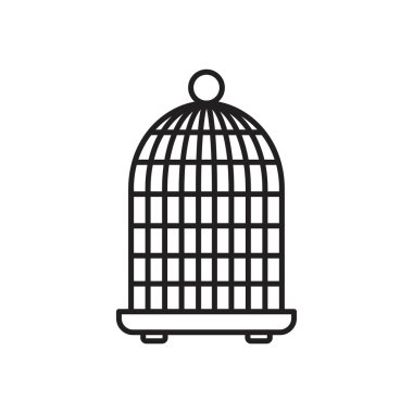Bird cage icon template black color editable. Bird cage icon symbol Flat vector illustration for graphic and web design.