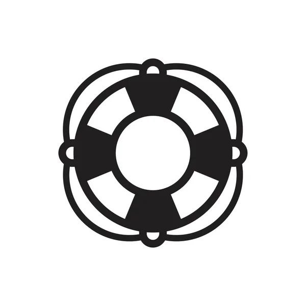 Life preserver icon template black color editable. Bow and arrow icon symbol Flat vector illustration for graphic and web design.b — 스톡 벡터