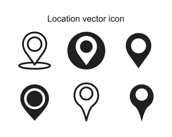 Modelo de ícone de vetor de localização cor preta editável. Ícone de vetor de localização Símbolo de ícone de sinal infinito Ilustração vetorial plana para design gráfico e web . — Vetor de Stock