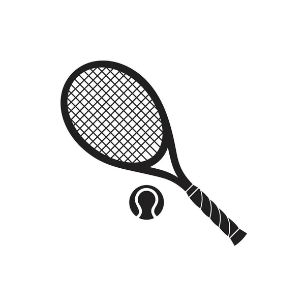 Tennis racket with ball sign icon template black color editable. Tennis racket with ball sign icon Infinity sign icon symbol Flat vector illustration for graphic and web design. — Stock Vector