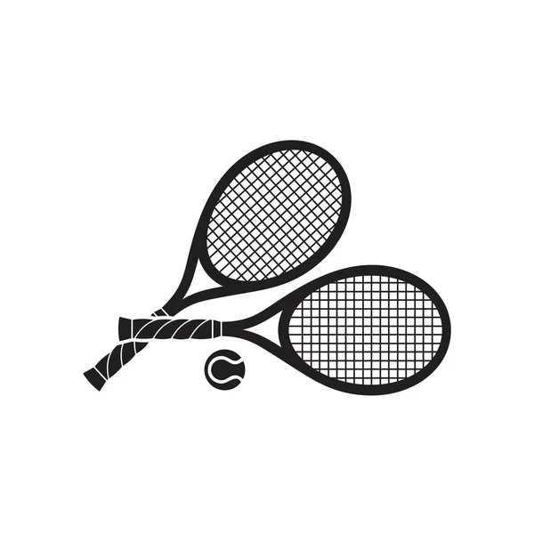 Tennis racket with ball sign icon template black color editable. Tennis racket with ball sign icon Infinity sign icon symbol Flat vector illustration for graphic and web design. — Stock Vector