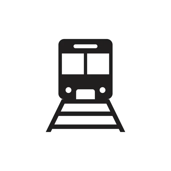 Train icon template black color editable. Train icon symbol Flat vector illustration for graphic and web design. — 스톡 벡터
